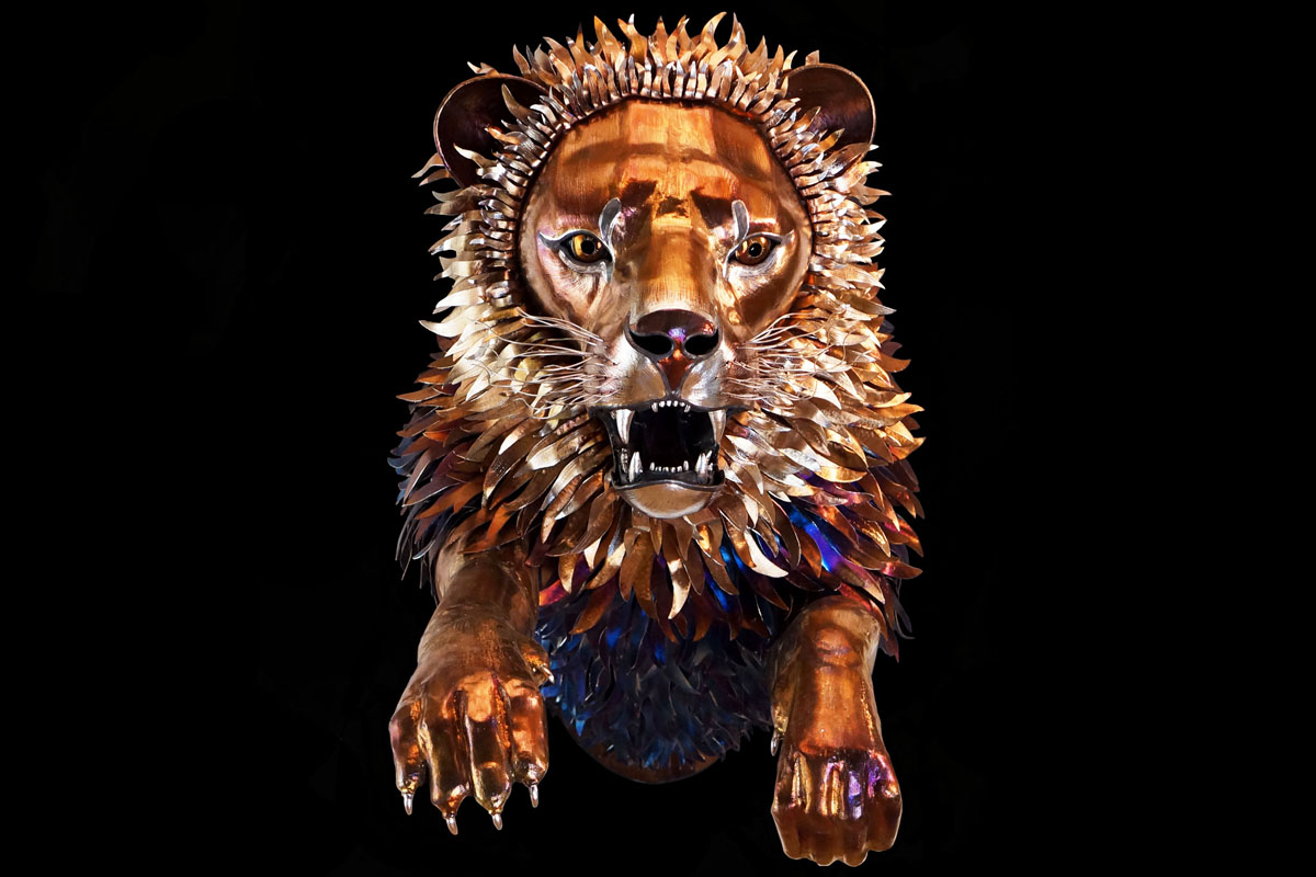 Metal Sculpture Lion